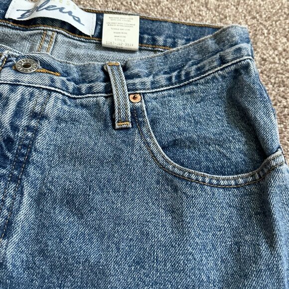 Vintage 90s Express Bleus High Rise Mom Jeans Women's Size 13/14 Medium Wash - Picture 5 of 16